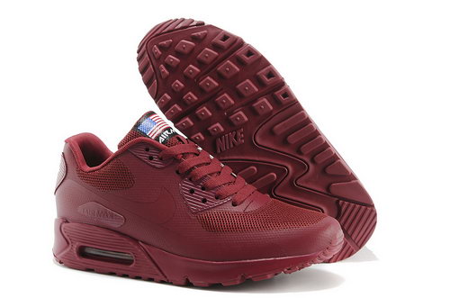 Nike Air Max 90 Hyp Qs Women All Winered Sports Shoes Factory Store